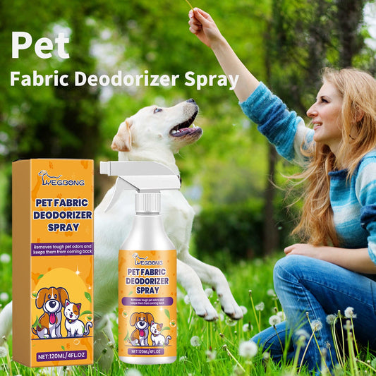 Pet Fabric Deodorizer Spray, Fresh Air Clean Pet Odors Indoor Air Fresh Long-Lasting Deodorant