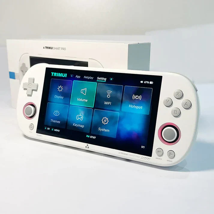 Trimui Smart Pro Retro Handheld Game Console – 4.96″ IPS Screen, 5000 mAh Battery & 30,000+ Preloaded Classics for Portable Gaming