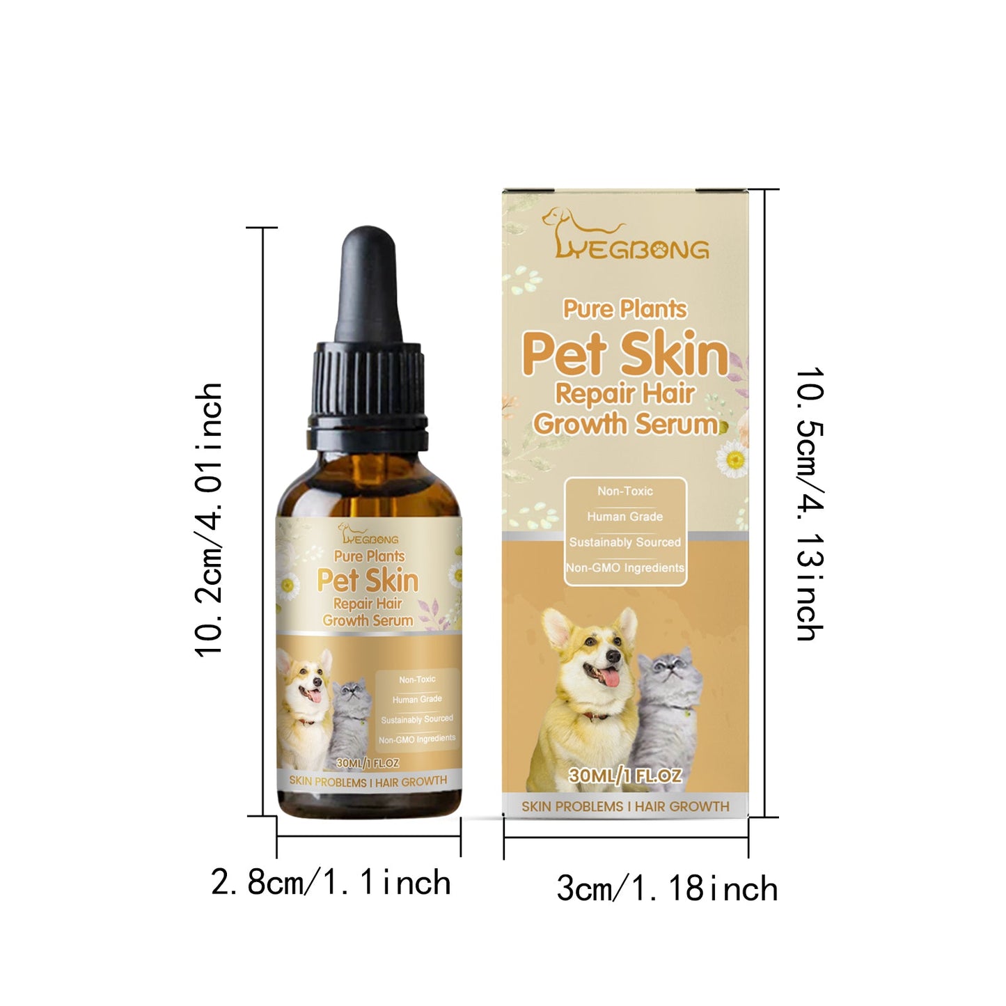 Pet Skin Care Essence Cat And Dog Skin Hair Wound Cleaning And Moisturizing Care Essence